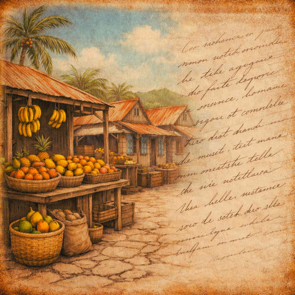 Kit Junk Journal Vintage Guadeloupe, 16 Papiers Numériques 12x12, Scrapbooking Tropical, Papeterie Artisanale, Téléchargement Instantané ZIP