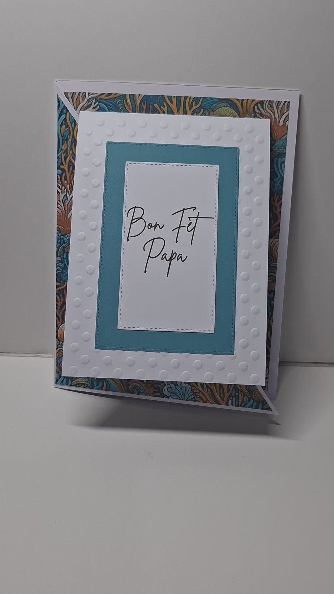 Carte 'Bon Fèt Papa Nou Enmé-w' — L'élégance du message vrai 🌿