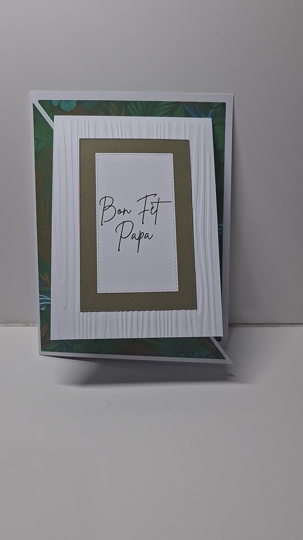 Carte 'Bon Fèt Papa Ou Sé Fòs An Mwen' — L'élégance du message vrai 🌿
