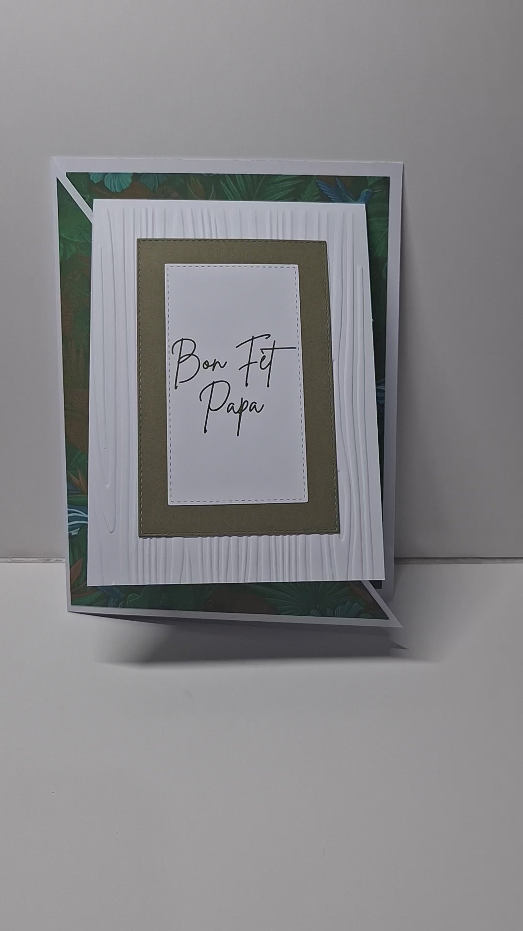 Carte 'Bon Fèt Papa Ou Sé Fòs An Mwen' — L'élégance du message vrai 🌿